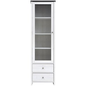 Salvador vitrinskåp - Vit/svart/Glas - Vitrinskåp & Glasskåp -Vitrinskåp & Glasskåp - Hyllor & Förvaring