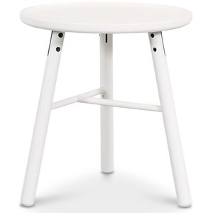 Alto runt Sidobord Ø50 cm - Vit - Sidobord & lampbord