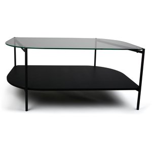 Soffbord Dinia 100 x 60 cm - Svart - Glasbord