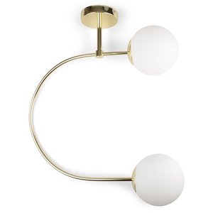 Taklampa Dursley C - Guld/vit - Pendellampor