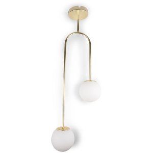 Taklampa Dursley - Guld/vit - Pendellampor