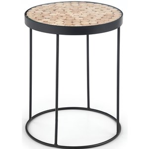 Tallak lampbord Ø47 cm - Svart - Sidobord & lampbord