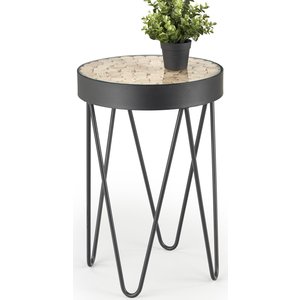 Tallaks lampbord Ø41 cm - Svart - Sidobord & lampbord