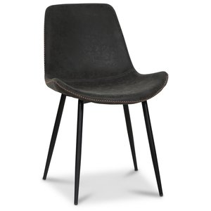 2 st Tesla stol - Brun vintage - Konstläderklädda stolar