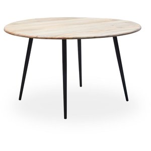 Tessa runt matbord D130 cm - Trä/svart - Övriga matbord