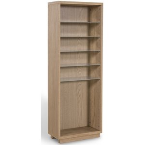 Trivas bokhylla H120 cm - Ek / Glas - Bokhyllor -Hyllor - Bokhyllor