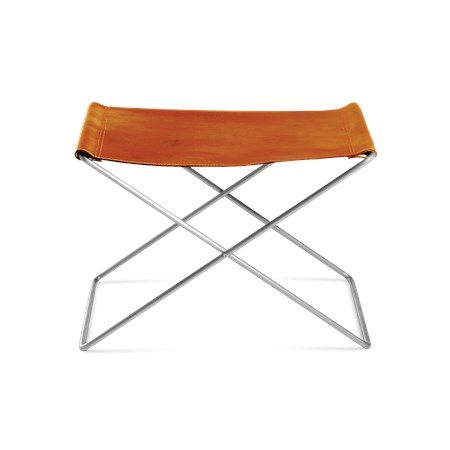 OX Pall Hazelnut Läder & Rostfritt Stål Ben - OX DENMARQ - bild