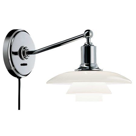 PH 2/1 Vägglampa Vitt Opalglas - Louis Poulsen - bild