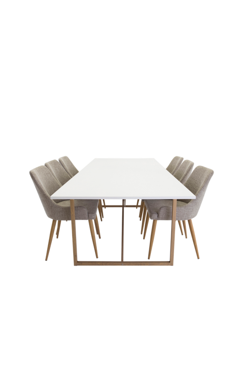 hom_1596878-04_Fs Bild på Matgrupp Pinner matbord och 6st Plaza matstolar - Venture Home