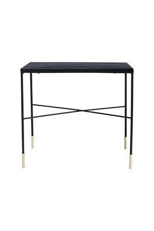 Sidobord OX 50x50x45 cm Svart/mässing - House Doctor - bild