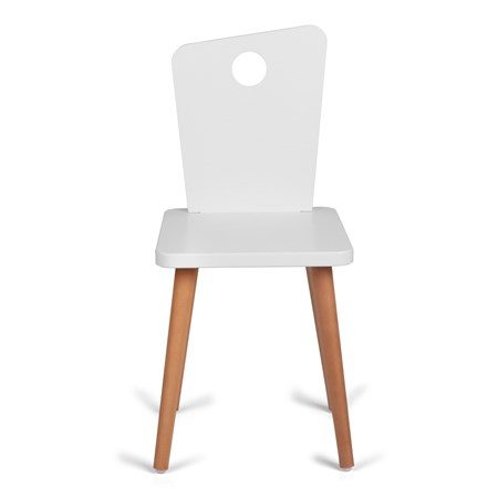 Stol Vit/Teak - Troll - bild