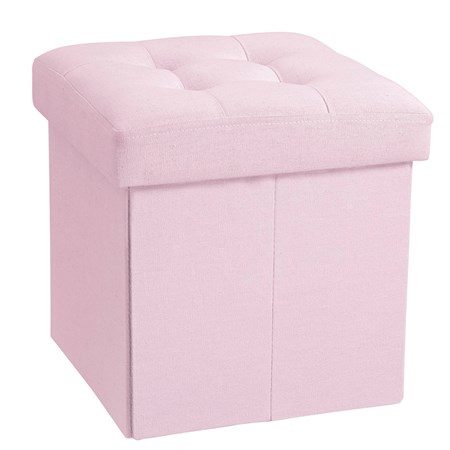 Sittpuff m. Förvaring ljusrosa - Kids Concept - bild