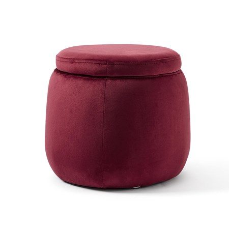 Förvaringspuff vinröd - Kids Concept - bild