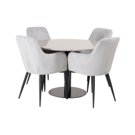 Bild på Matgrupp Ruben och 4st Comfort stolar - Venture Home