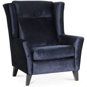 Berta fåtölj - Mörkblå -Tygfåtöljer - Fåtöljer