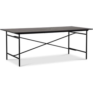 Revel matbord 200 cm - Svart / Brunbetsad ek - Restaurangbord