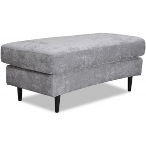 Gotland böjd fotpall - Oxford grå - Sittpuffar