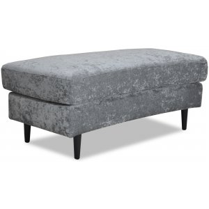 Gotland böjd fotpall - Oxford mörkgrå - Sittpuffar