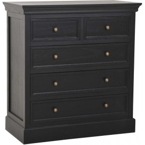 Holmby byrå - Svart askfanèr - Byråar -Hyllor & Förvaring - Byråar