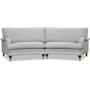 Howard 4-sits svängd soffa 295 cm - Grå - 4-sits soffor