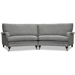 Howard 4-sits svängd soffa 295 cm - Grå -Soffor - 4-sits soffor