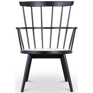 Loungefåtölj Scoop - Svart / Rotting - Trästolar