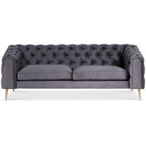 Tiffany 3-sits chesterfield - Inari 22 - Natur - 3-sits soffor