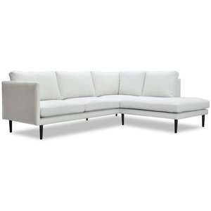 Östermalm divansoffa - Offwhite + Möbelvårdskit för textilier - Tygsoffor