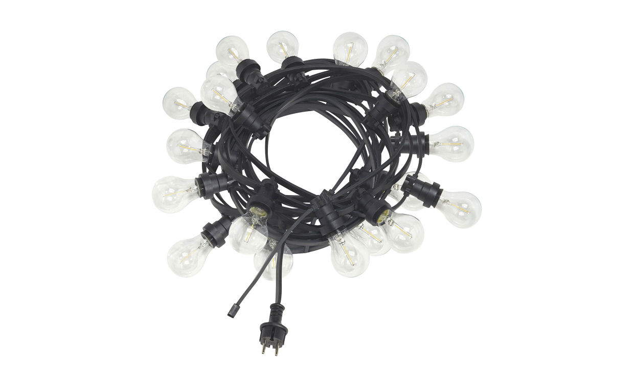 18912203-8060 Bild på BRIGHT Ljusslinga Svart Klar 12m från PR Home