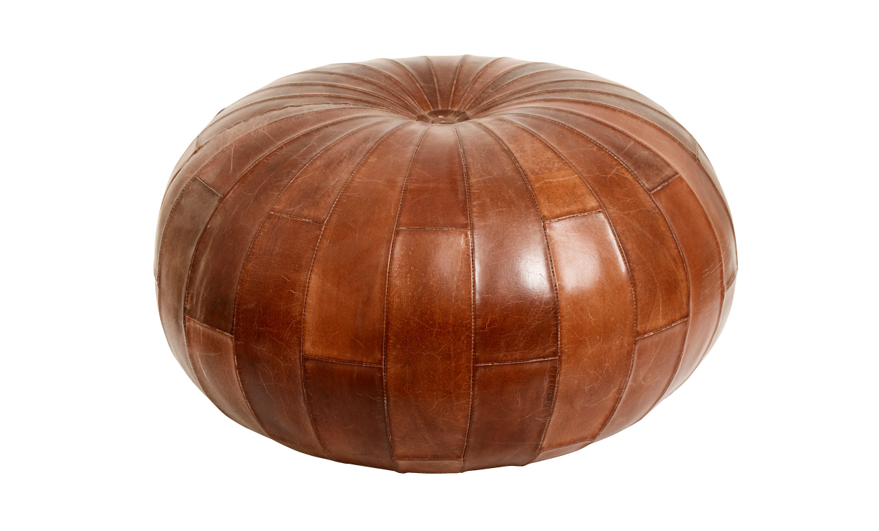 1905 Bild på RUGBY Sittpuff Läder från Nordal