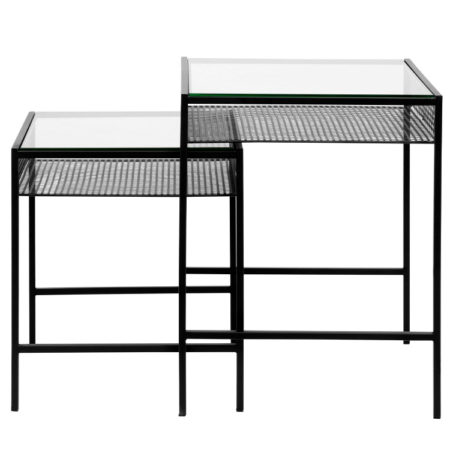 Bild på RONA Satsbord Svart/Glas från Nordal