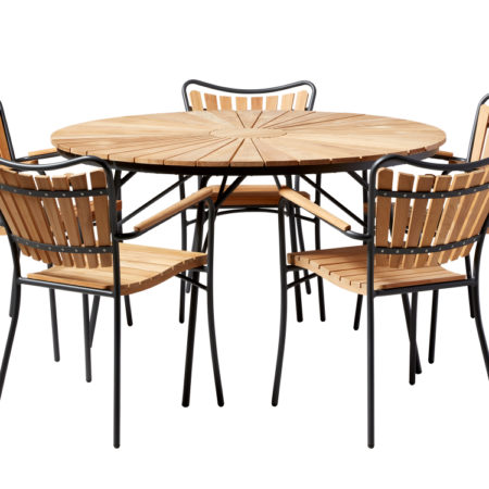 Bild på ELLEN Matgrupp 130 + 5 Stolar Grå från Cinas