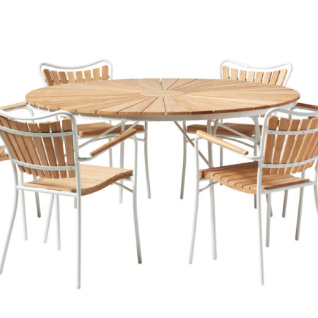 Bild på ELLEN Matgrupp 150 + 6 stolar Vit från Cinas