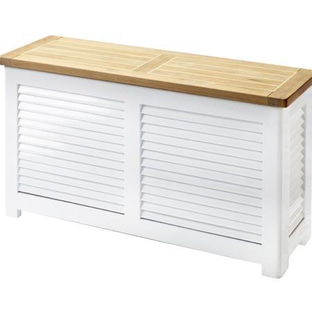 Bild på LAURA Förvaringslåda Vit/Teak från Cinas