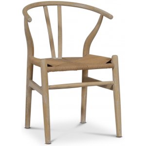 2 st Brandon matstol whitewash med repsits - Trästolar