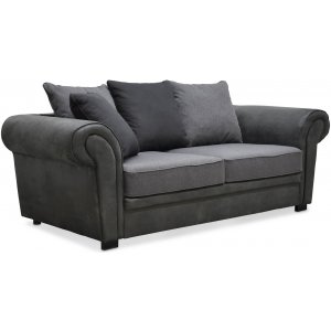 Delux 2-sits soffa med kuvertkuddar - Grå/Antracit/Vintage - 2-sits soffor