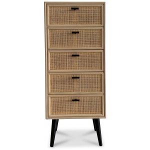 React byrå med 5 lådor - Rotting / Svart - Byråar -Hyllor & Förvaring - Byråar