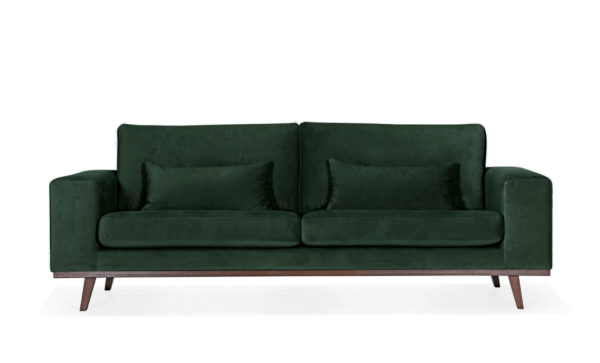 Bild på STOCKHOLM 3-sits soffa Velvet Edition Grön från SoffaDirekt