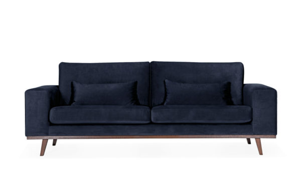 Bild på STOCKHOLM 3-sits soffa Velvet Edition Blå från SoffaDirekt