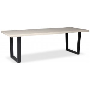 Bretagne matbord 240 cm - Whitewash/svart - Övriga matbord
