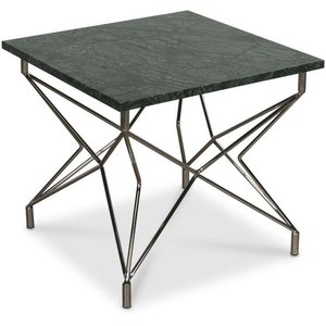 Cliff soffbord 55 x 55 cm - Grön/krom - Restaurangbord
