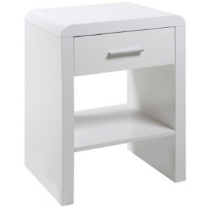 Supernova sängbord vit högglans - Sängbord -Sovrumsmöbler - Sängbord