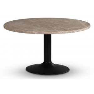 Empire matbord Ø105 cm - Empradore marmor / Svart trumpetfot - Ovala & Runda bord