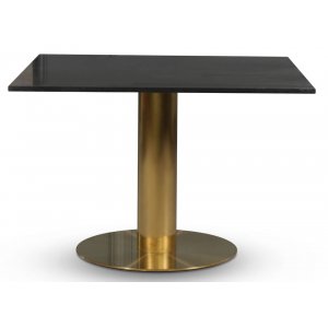 Empire matbord - Granit 90x90 cm / Borstad mässing - Marmormatbord