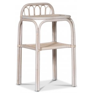 Fammy sängbord i rotting - Whitewash - Sängbord -Sovrumsmöbler - Sängbord