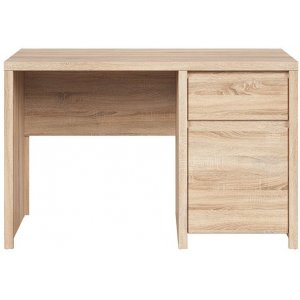 Filippa skrivbord 120x65 cm - Ljus ek - Skrivbord med hyllor | lådor