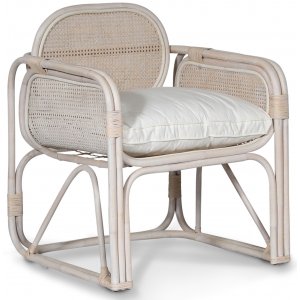 Glory Webbing fåtölj i rotting - Whitewash + Möbelpolish - Korgstolar & fåtöljer i rotting