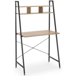 Perlie skrivbordshylla - Sonoma ek/svart - Skrivbord med hyllor | lådor