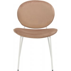 4 st Rondo stol i sammet - Ljusbrun - Klädda & stoppade stolar