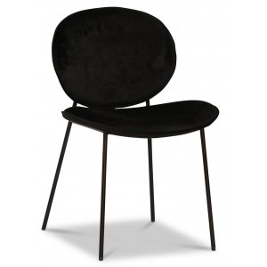 4 st Rondo stol - Svart -Matstolar & Köksstolar - Klädda & stoppade stolar